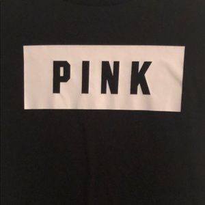Victoria secret black logo shirt